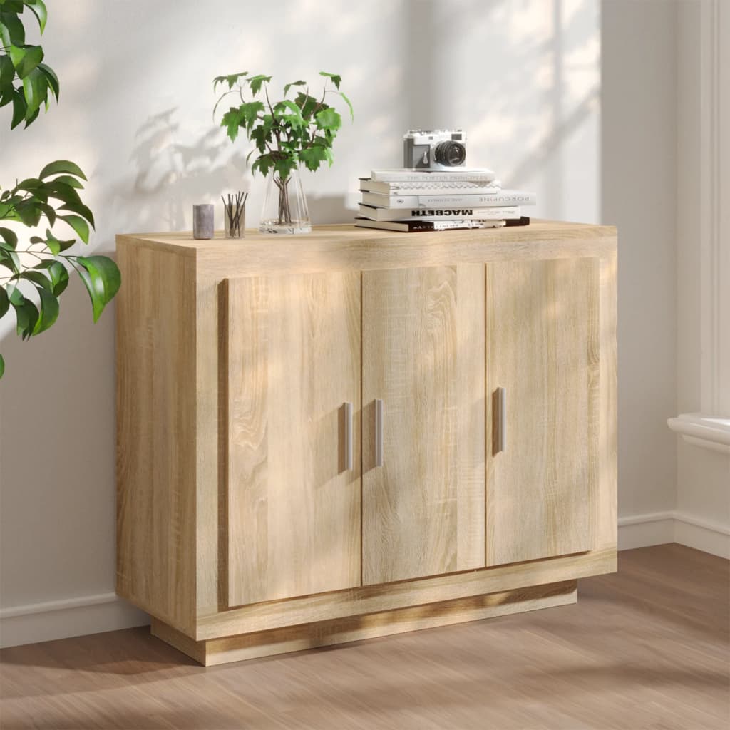Συρταριέρα Sonoma Δρυς 92x35x75 εκ. Επεξεργασμένο Ξύλο - Pakobazaar