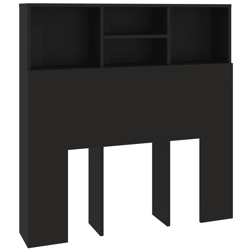 Κεφαλάρι Με Αποθηκευτικό Χώρο Μαύρο 100x19x103,5 εκ. - Pakobazaar