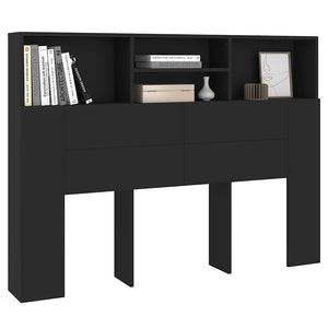 Κεφαλάρι Με Αποθηκευτικό Χώρο Μαύρο 140 x 19 x 103,5 εκ.