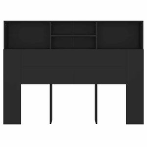 Κεφαλάρι Με Αποθηκευτικό Χώρο Μαύρο 140 x 19 x 103,5 εκ.