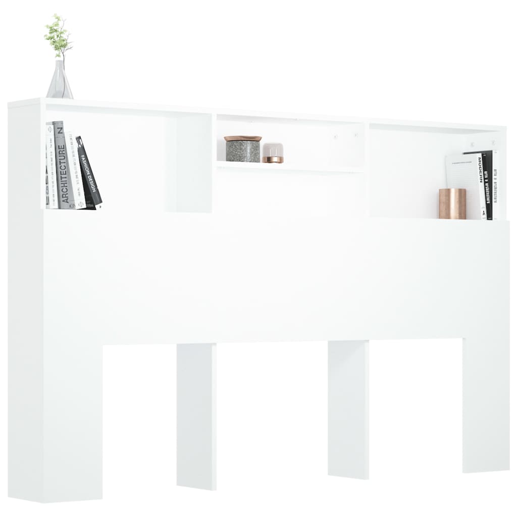 Κεφαλάρι Με Αποθηκευτικό Χώρο Λευκό 160 x 19 x 103,5 εκ.