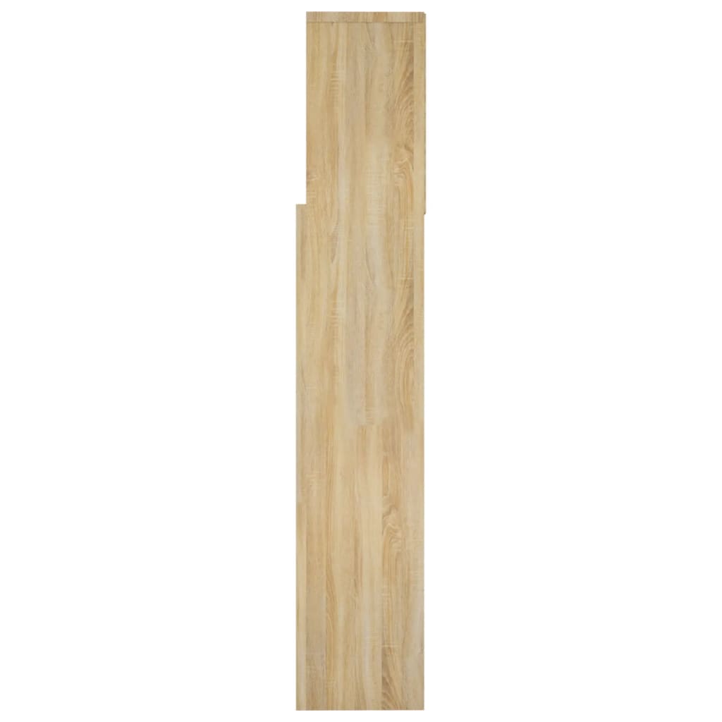 Κεφαλάρι Με Αποθηκευτικό Χώρο Sonoma Δρυς 160 x 19 x 103,5 εκ. - Pakobazaar