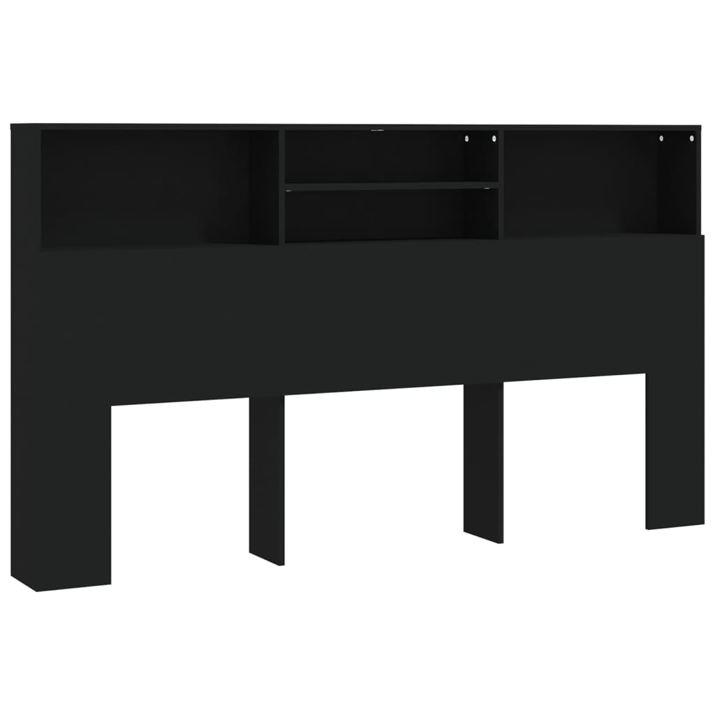 Κεφαλάρι Με Αποθηκευτικό Χώρο Μαύρο 180 x 19 x 103,5 εκ.