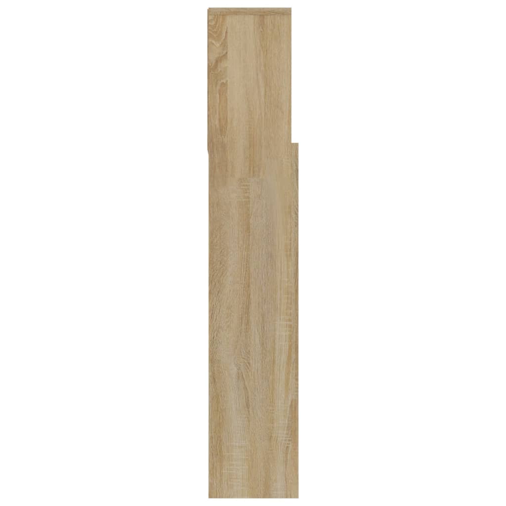 Κεφαλάρι Με Αποθηκευτικό Χώρο Sonoma Δρυς 180 x 19 x 103,5 εκ. - Pakobazaar