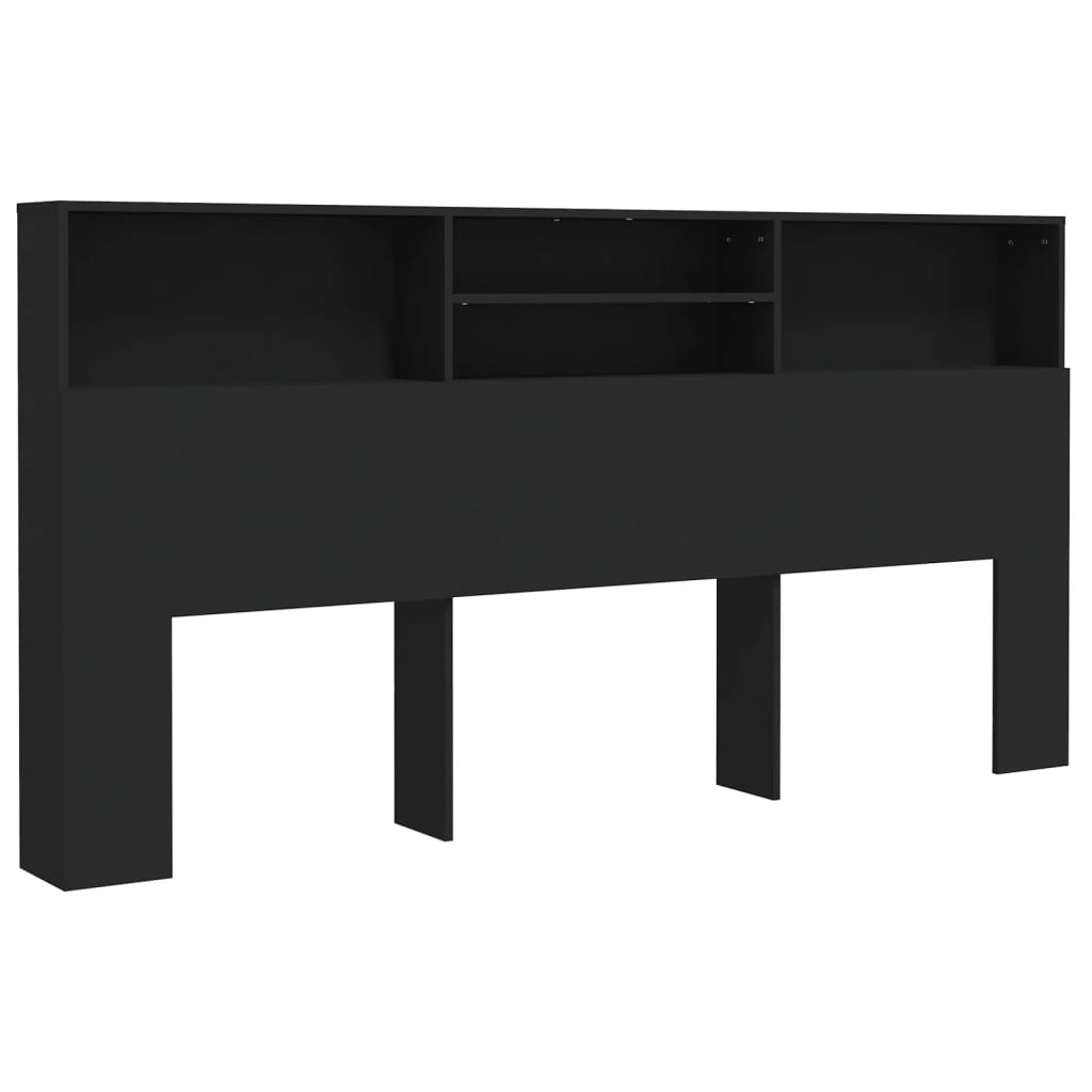 Κεφαλάρι Με Αποθηκευτικό Χώρο Μαύρο 200 x 19 x 103,5 εκ. - Pakobazaar