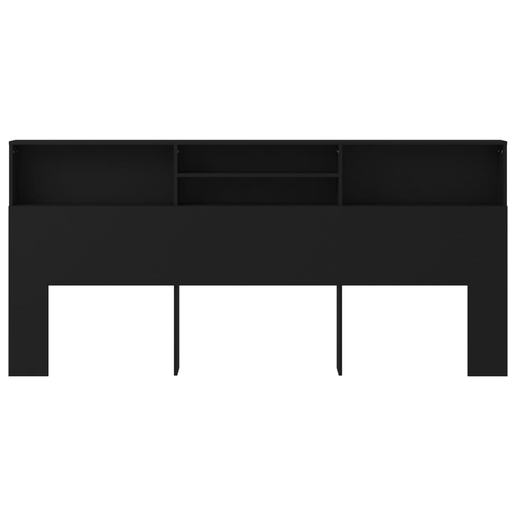 Κεφαλάρι Με Αποθηκευτικό Χώρο Μαύρο 220 x 19 x 103,5 εκ.