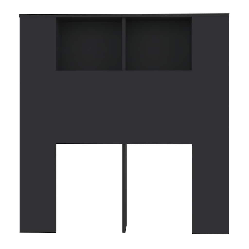 Κεφαλάρι Με Αποθηκευτικό Χώρο Μαύρο 100 x 18,5 x 102,5 εκ.