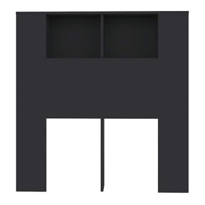 Κεφαλάρι Με Αποθηκευτικό Χώρο Μαύρο 100 x 18,5 x 102,5 εκ.