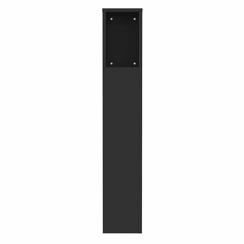 Κεφαλάρι Με Αποθηκευτικό Χώρο Μαύρο 100 x 18,5 x 102,5 εκ.