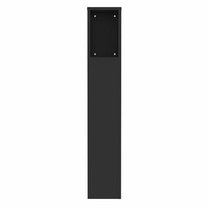 Κεφαλάρι Με Αποθηκευτικό Χώρο Μαύρο 100 x 18,5 x 102,5 εκ.