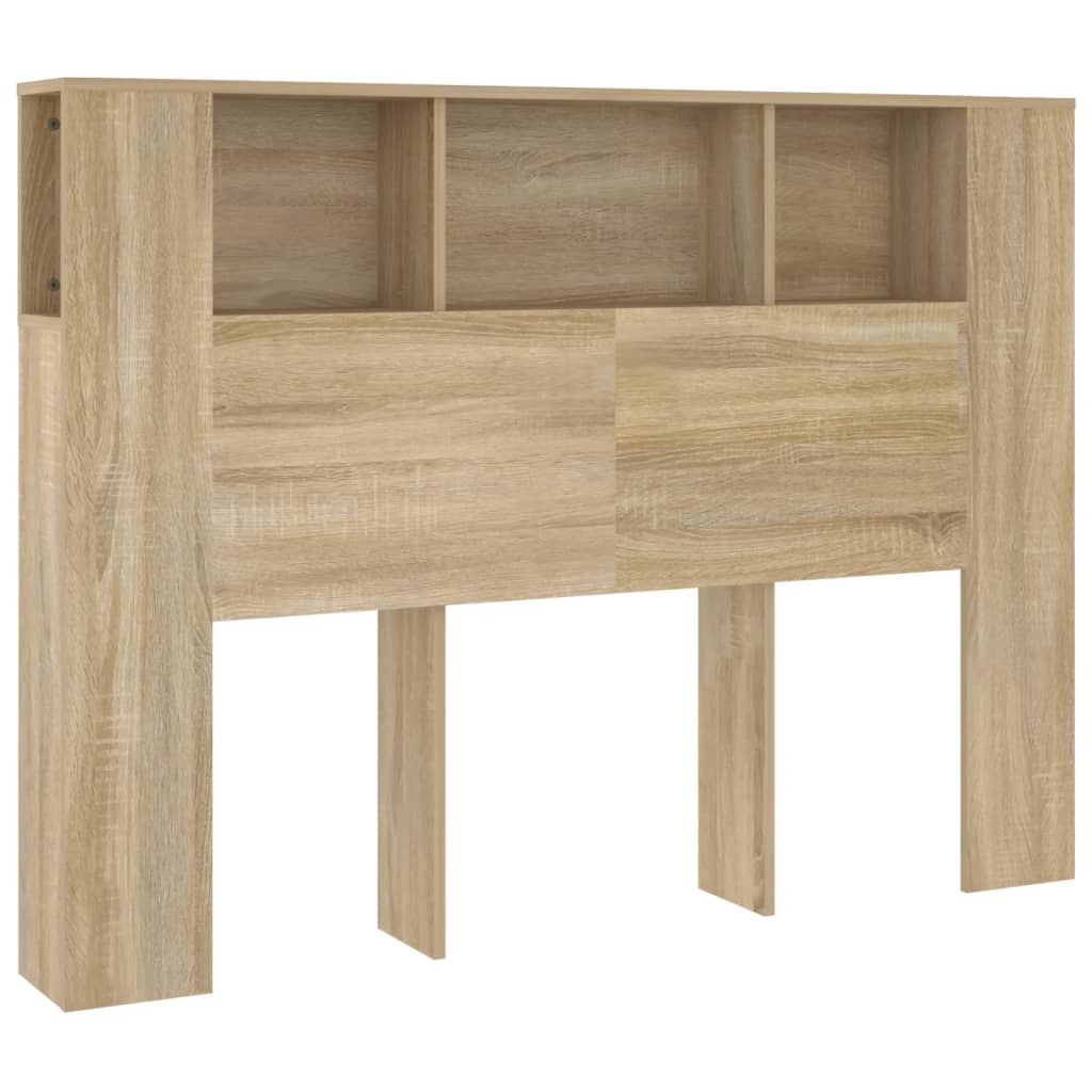 Κεφαλάρι Με Αποθηκευτικό Χώρο Sonoma Δρυς 140x18,5x104,5 εκ. - Pakobazaar