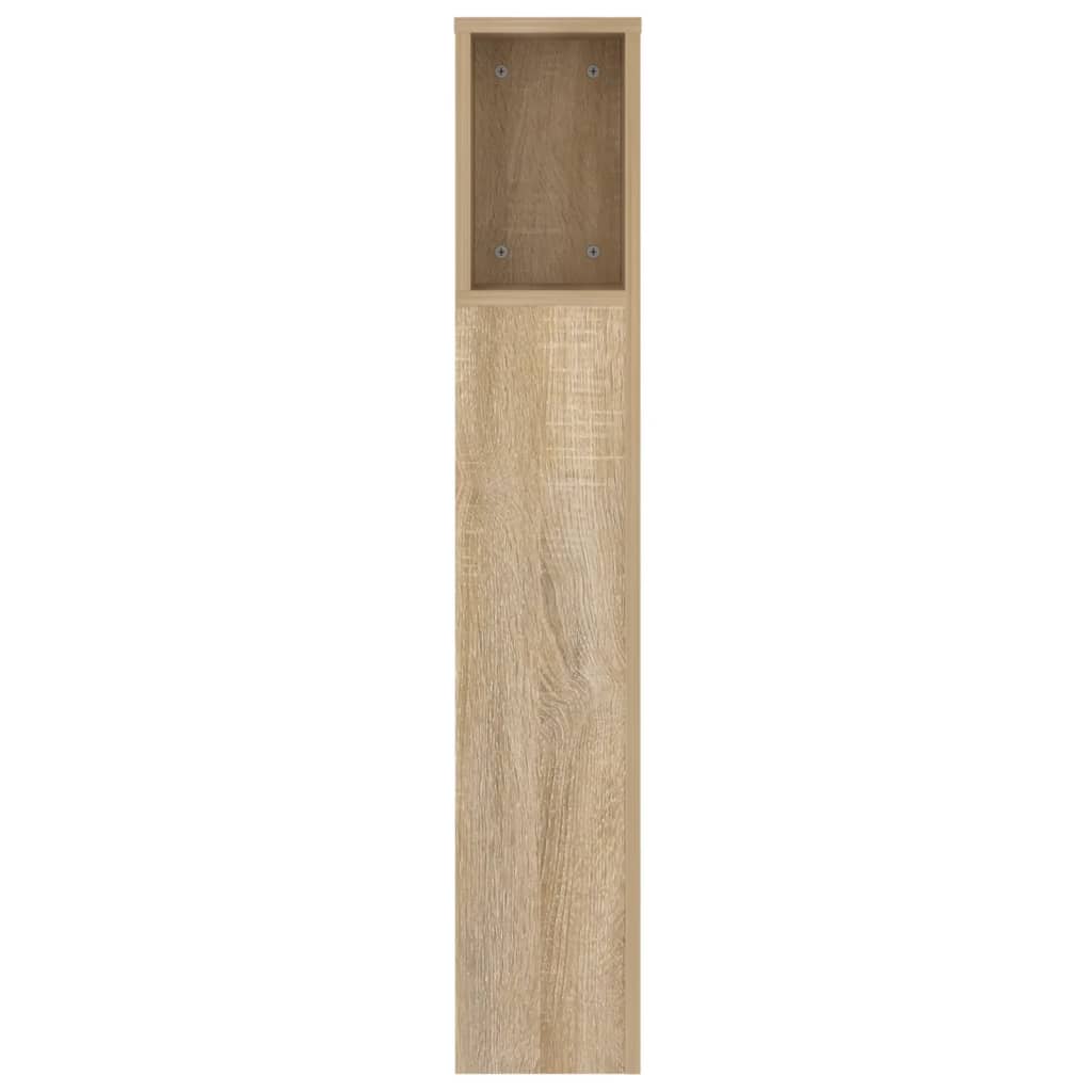 Κεφαλάρι Με Αποθηκευτικό Χώρο Sonoma Δρυς 140x18,5x104,5 εκ. - Pakobazaar