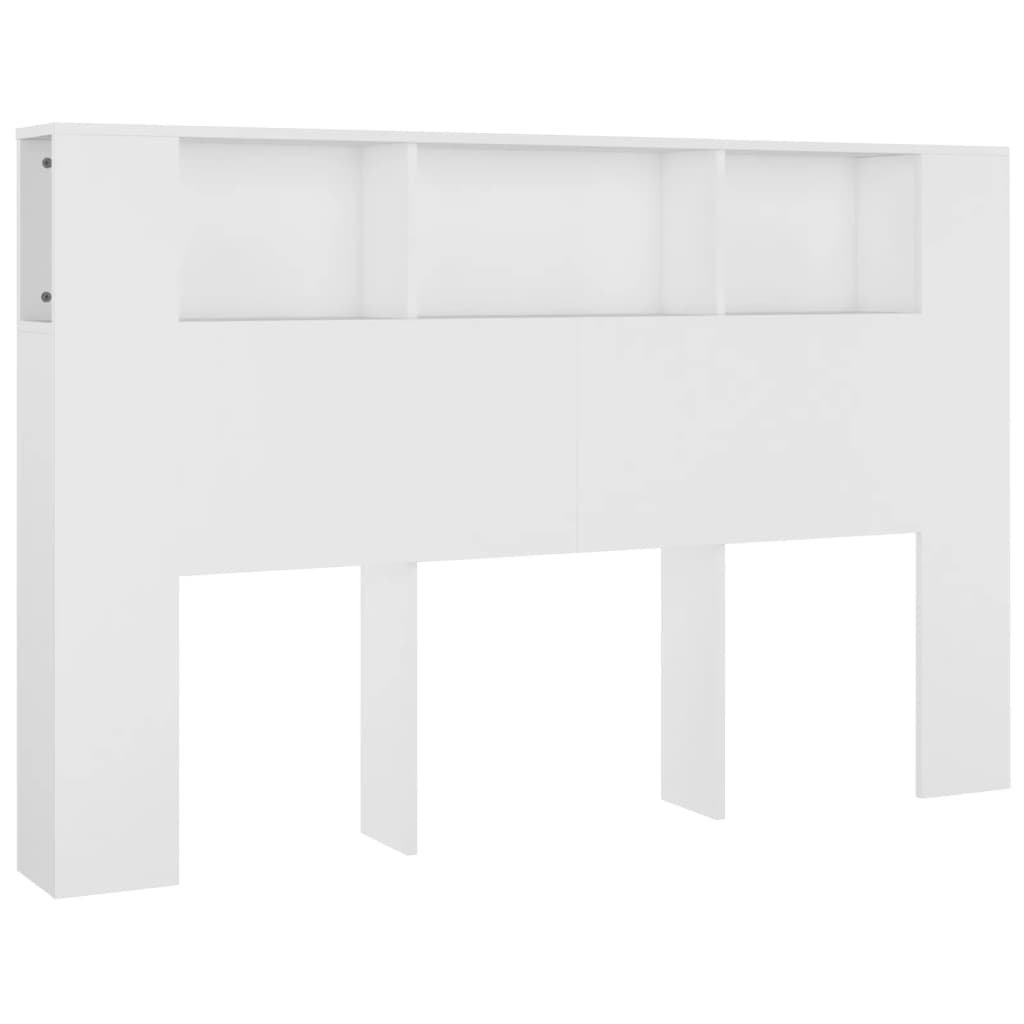 Κεφαλάρι Με Αποθηκευτικό Χώρο Λευκό 160 x 18,5 x 104,5 εκ.
