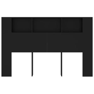 Κεφαλάρι Με Αποθηκευτικό Χώρο Μαύρο 160 x 18,5 x 104,5 εκ.