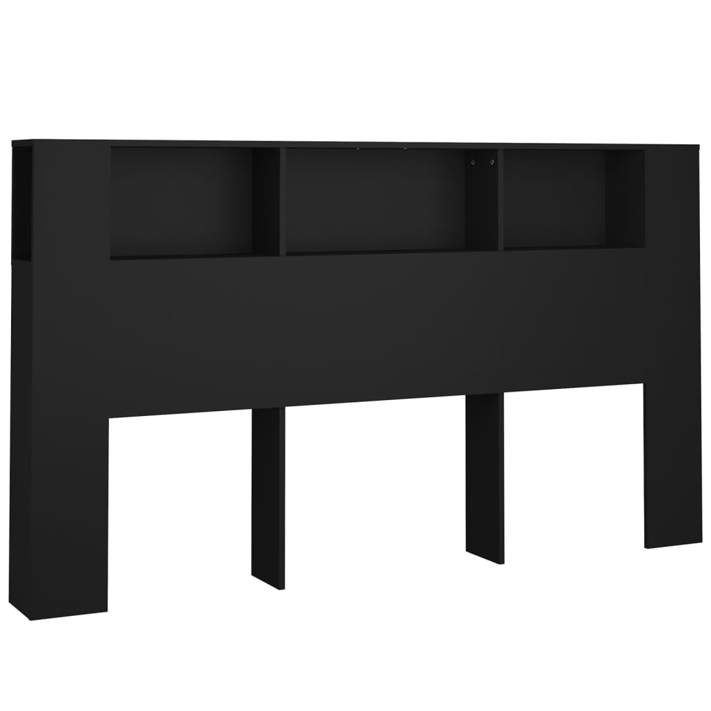 Κεφαλάρι Με Αποθηκευτικό Χώρο Μαύρο 180 x 18,5 x 104,5 εκ. - Pakobazaar