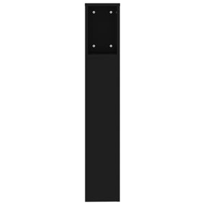 Κεφαλάρι Με Αποθηκευτικό Χώρο Μαύρο 200x18,5x104,5 εκ.