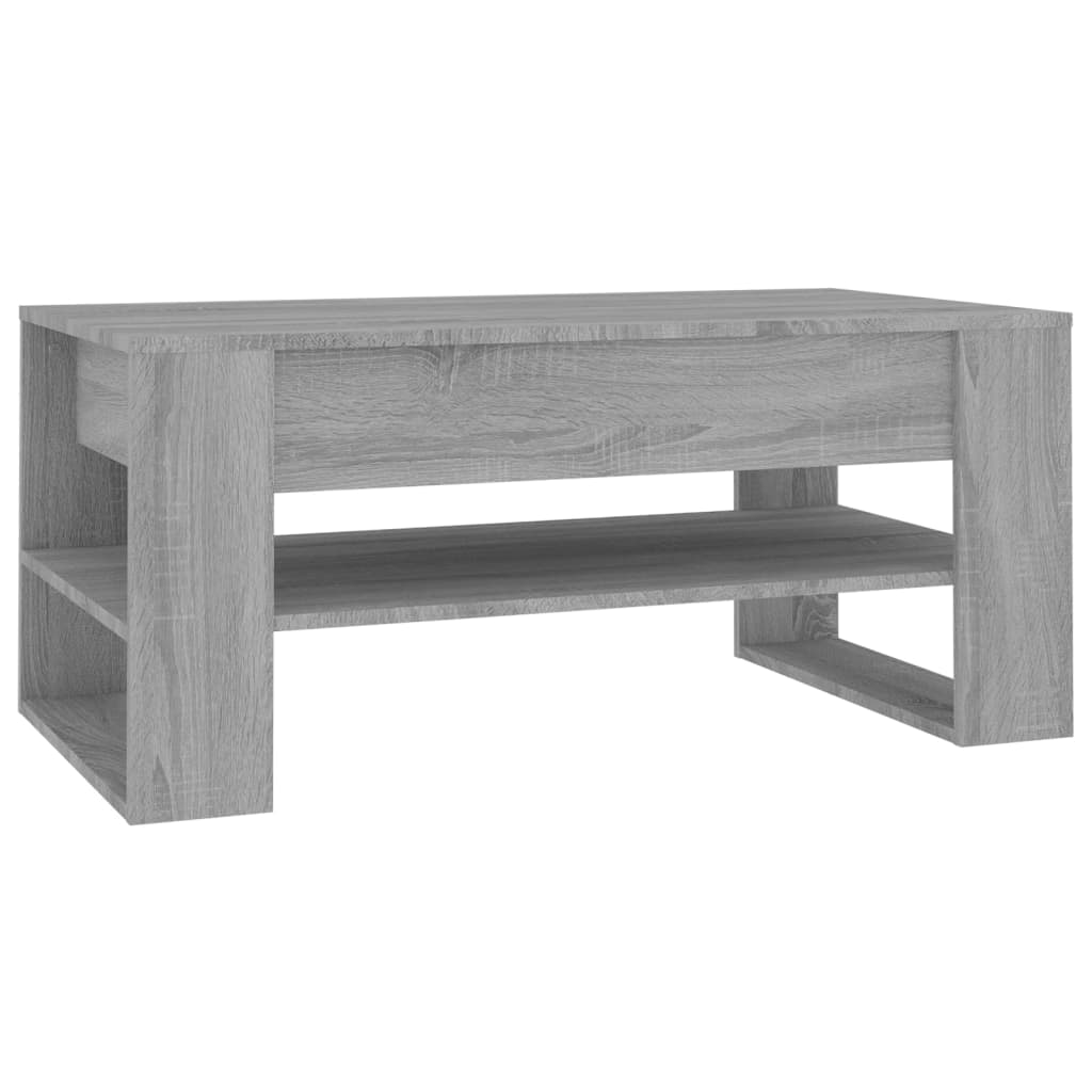Τραπεζάκι Σαλονιού Γκρι Sonoma 102x55x45 εκ. Επεξεργασμένο Ξύλο - Pakobazaar