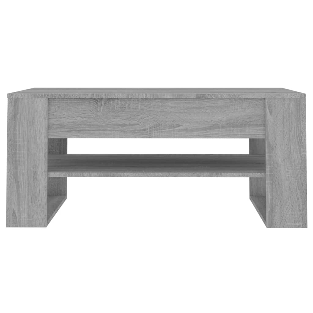 Τραπεζάκι Σαλονιού Γκρι Sonoma 102x55x45 εκ. Επεξεργασμένο Ξύλο - Pakobazaar