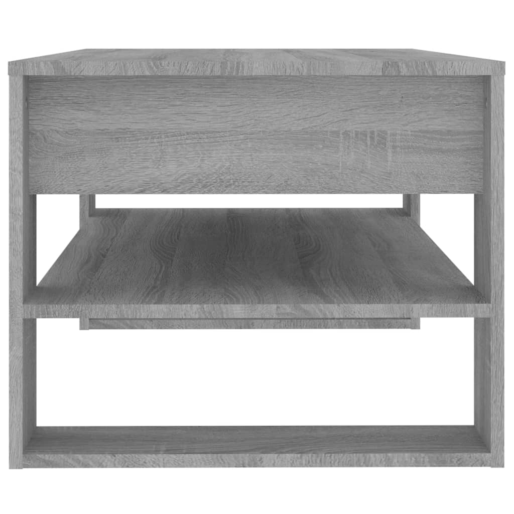Τραπεζάκι Σαλονιού Γκρι Sonoma 102x55x45 εκ. Επεξεργασμένο Ξύλο - Pakobazaar