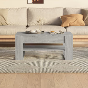Τραπεζάκι Σαλονιού Γκρι Sonoma 102x55x45 εκ. Επεξεργασμένο Ξύλο - Pakobazaar