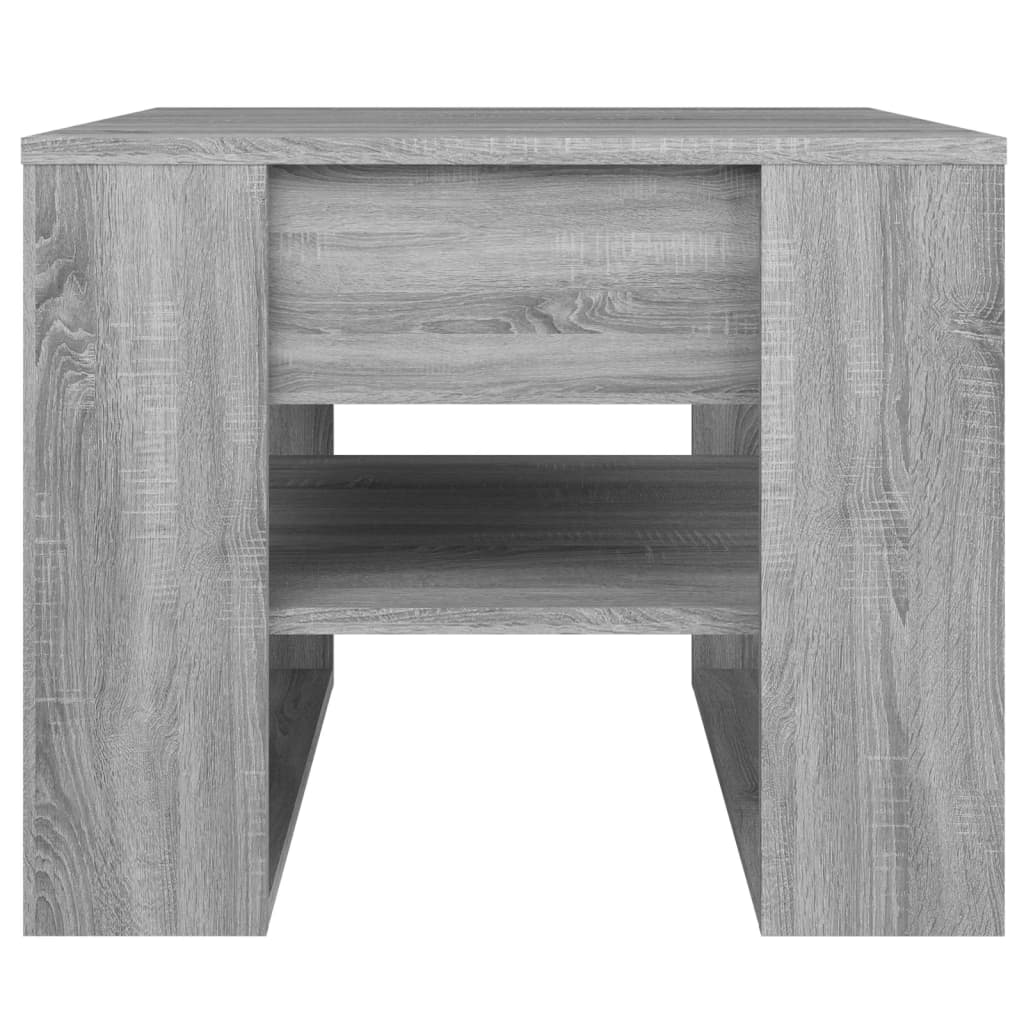 Τραπεζάκι Σαλονιού Γκρι Sonoma 55,5x55x45εκ. Επεξεργασμένο Ξύλο