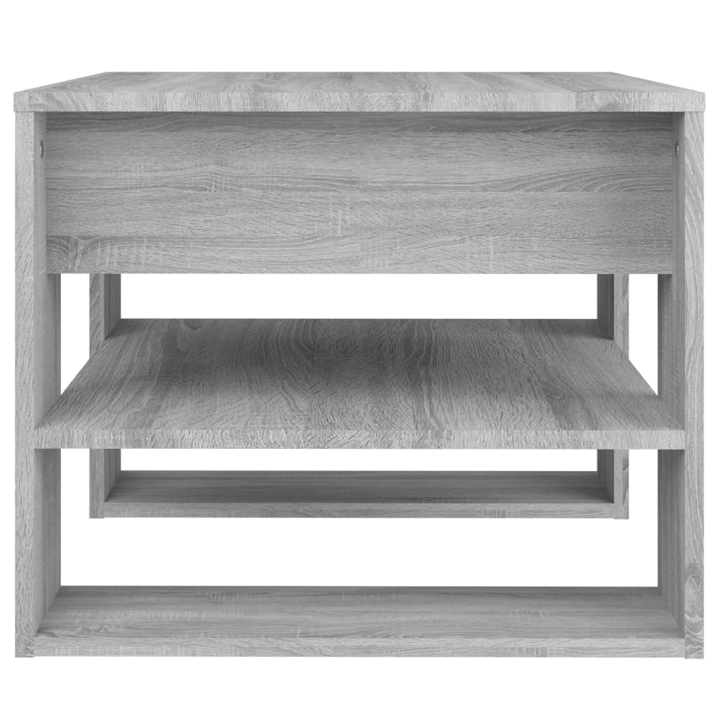 Τραπεζάκι Σαλονιού Γκρι Sonoma 55,5x55x45εκ. Επεξεργασμένο Ξύλο