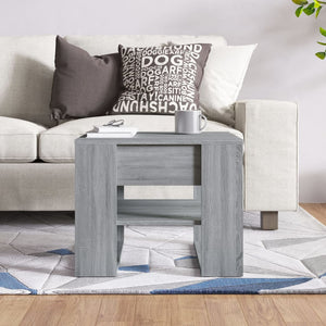Τραπεζάκι Σαλονιού Γκρι Sonoma 55,5x55x45εκ. Επεξεργασμένο Ξύλο