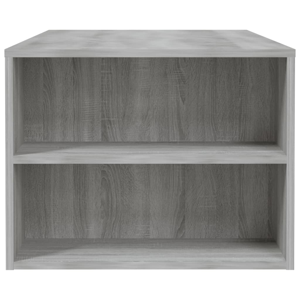 Τραπεζάκι Σαλονιού Γκρι Sonoma 102x55x42 εκ. Επεξεργασμένο Ξύλο