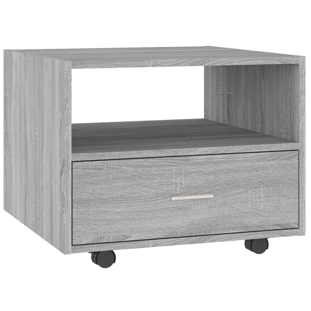 Τραπεζάκι Σαλονιού Γκρι Sonoma 55x55x40 εκ. Επεξεργασμένο Ξύλο