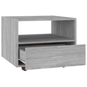 Τραπεζάκι Σαλονιού Γκρι Sonoma 55x55x40 εκ. Επεξεργασμένο Ξύλο