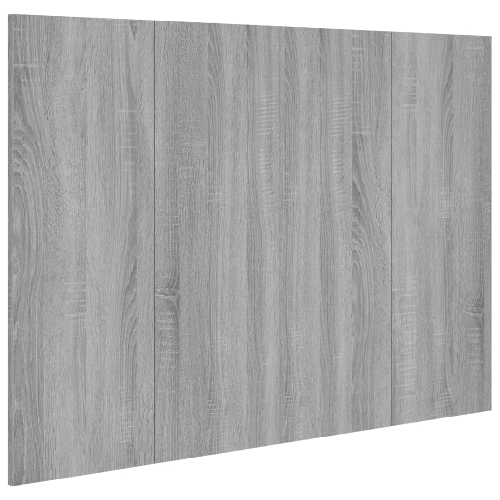 Κεφαλάρι Κρεβατιού Γκρι Sonoma 120x1,5x80 εκ. Επεξεργ. Ξύλο - Pakobazaar