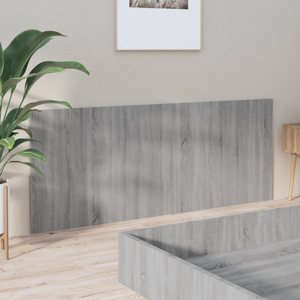 Κεφαλάρι Κρεβατιού Γκρι Sonoma 200x1,5x80 εκ. Επεξεργ. Ξύλο