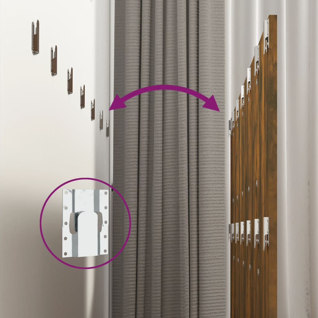 Κεφαλάρι Τοίχου Καπνιστή Δρυς 240x1,5x80 εκ. Επεξεργασμένο Ξύλο