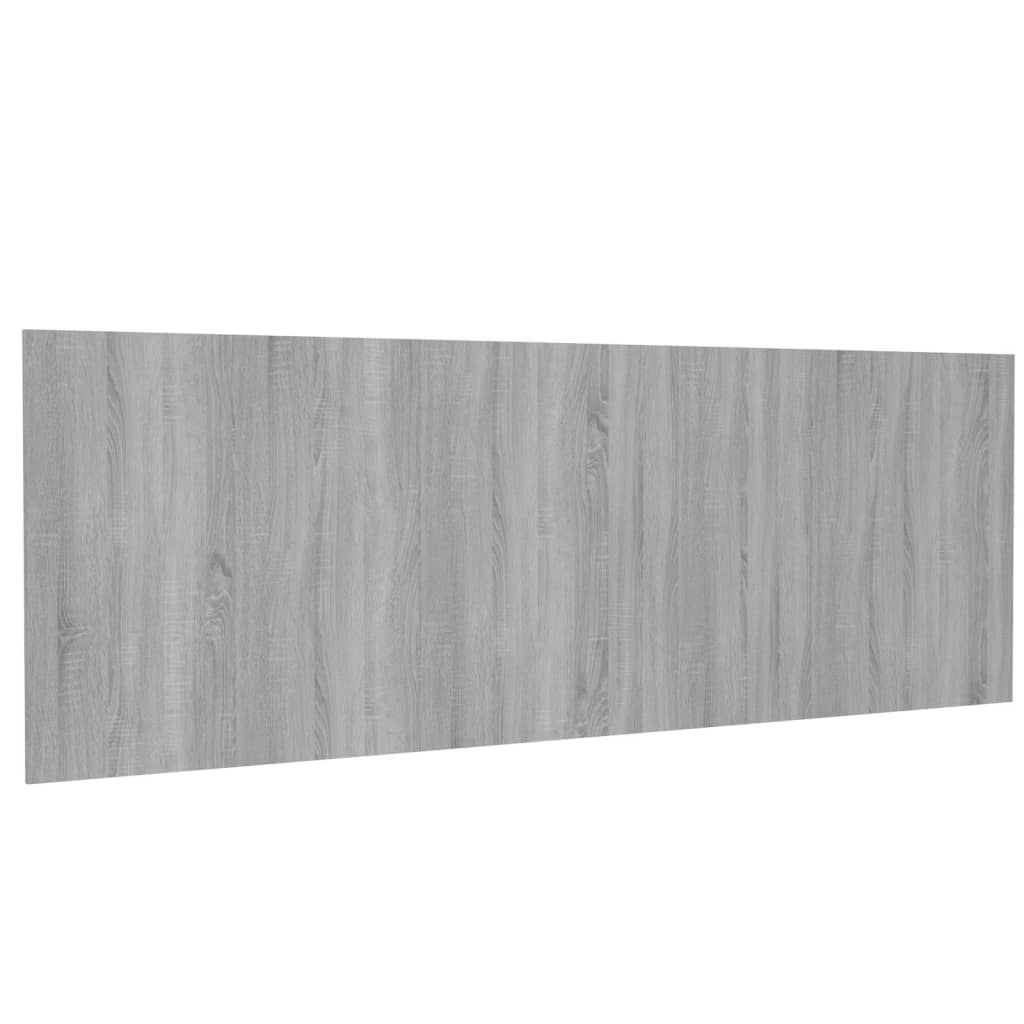 Κεφαλάρι Κρεβατιού Γκρι Sonoma 240x1,5x80 εκ. Επεξεργ. Ξύλο