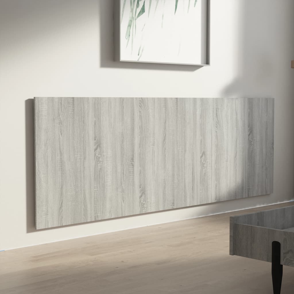 Κεφαλάρι Κρεβατιού Γκρι Sonoma 240x1,5x80 εκ. Επεξεργ. Ξύλο