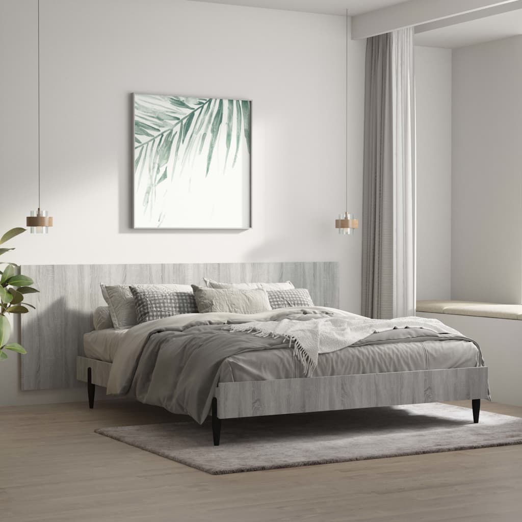 Κεφαλάρι Κρεβατιού Γκρι Sonoma 240x1,5x80 εκ. Επεξεργ. Ξύλο