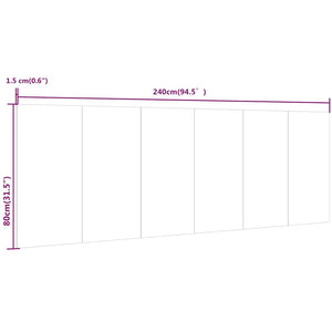 Κεφαλάρι Κρεβατιού Καφέ Δρυς 240x1,5x80 εκ. Επεξεργασμένο Ξύλο