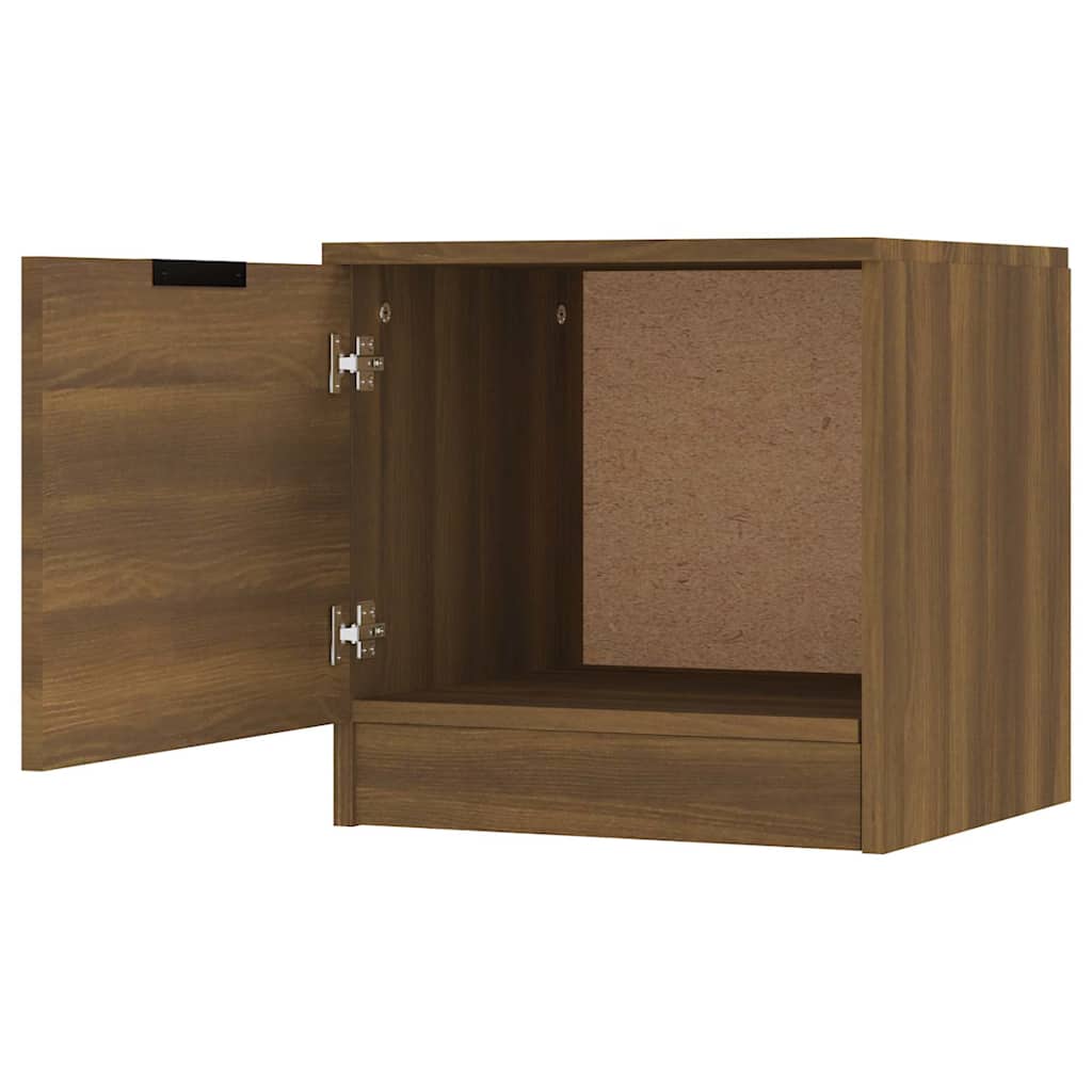 Κομοδίνο Καφέ Δρυς 40 x 39 x 40 εκ.