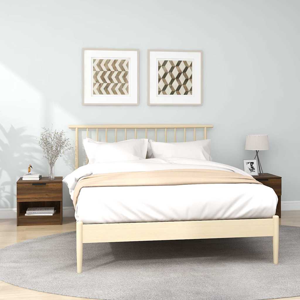 Κομοδίνα 2 pcs 40 x 39 x 40 εκ. Επεξεργασμένο ξύλο