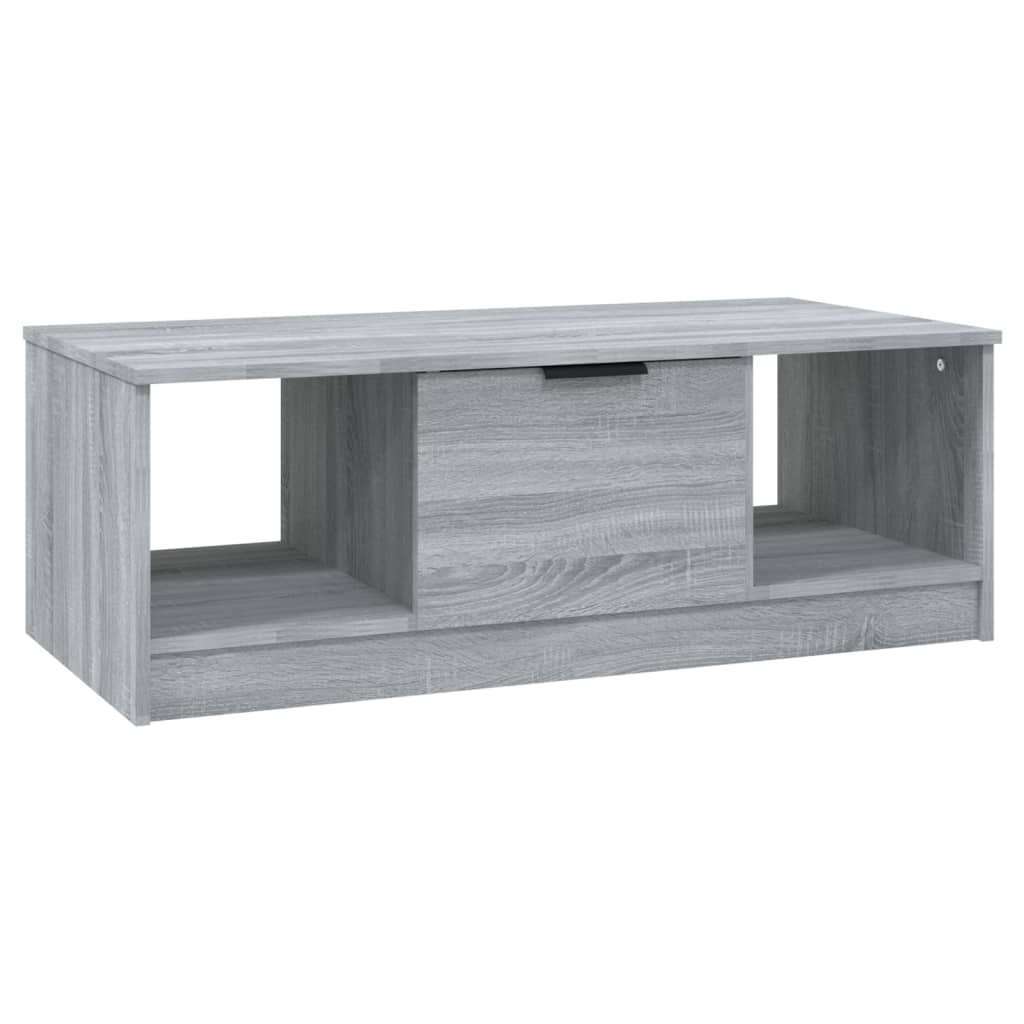 Τραπεζάκι Σαλονιού Γκρι Sonoma 102x50x36 εκ. Επεξεργασμένο Ξύλο