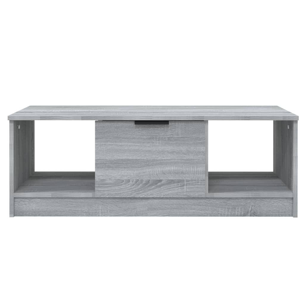 Τραπεζάκι Σαλονιού Γκρι Sonoma 102x50x36 εκ. Επεξεργασμένο Ξύλο