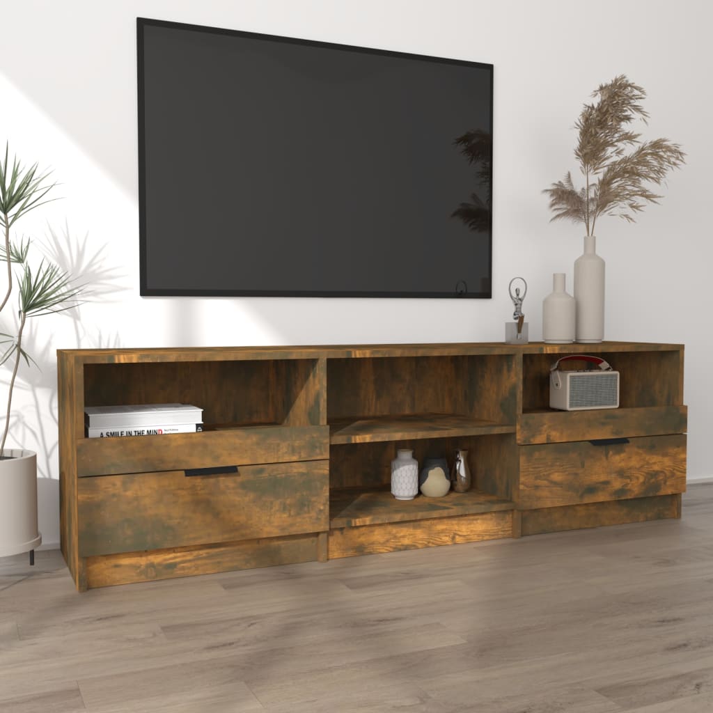 Έπιπλο Τηλεόρασης Καπνιστή Δρυς 150x33,5x45 εκ. Επεξεργ. Ξύλο
