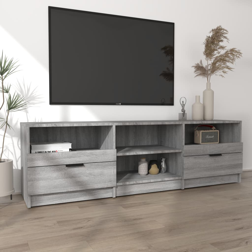 Έπιπλο Τηλεόρασης Γκρι Sonoma 150x33,5x45 εκ. από Επεξεργ. Ξύλο