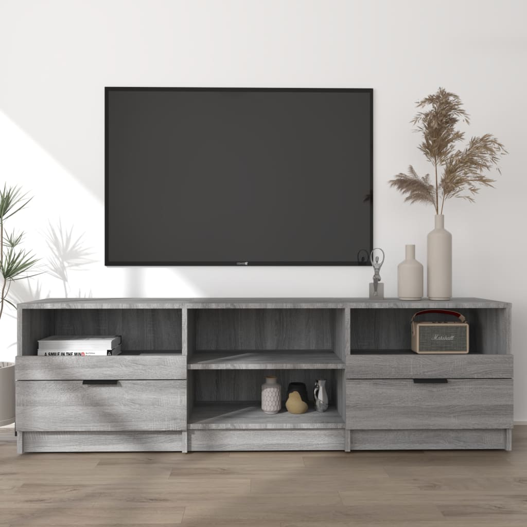 Έπιπλο Τηλεόρασης Γκρι Sonoma 150x33,5x45 εκ. από Επεξεργ. Ξύλο