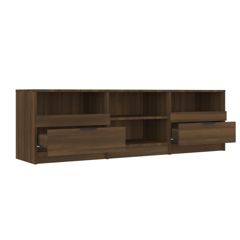 Έπιπλο Τηλεόρασης Καφέ Δρυς 150x33,5x45 εκ. Επεξεργασμένο Ξύλο