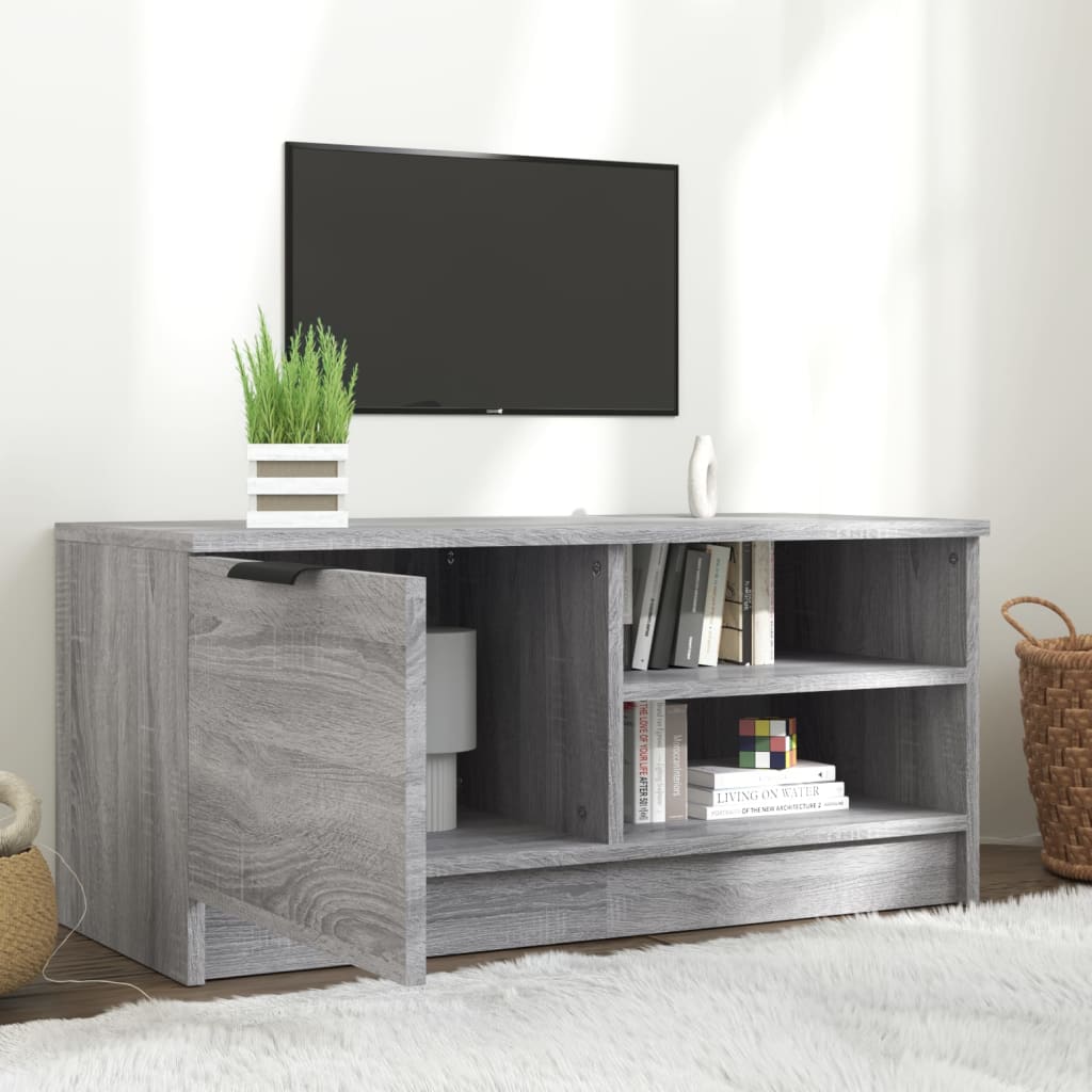 Έπιπλο Τηλεόρασης Γκρι Sonoma 80x35x36,5 εκ. Επεξεργασμένο Ξύλο - Pakobazaar