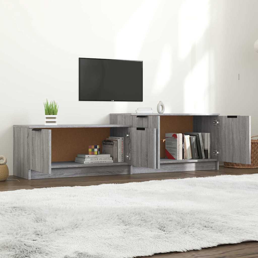 Έπιπλο Τηλεόρασης Γκρι Sonoma 158,5x36x45εκ. Επεξεργασμένο Ξύλο
