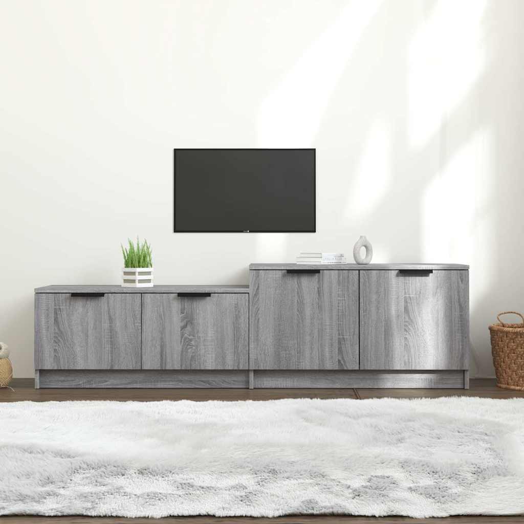 Έπιπλο Τηλεόρασης Γκρι Sonoma 158,5x36x45εκ. Επεξεργασμένο Ξύλο