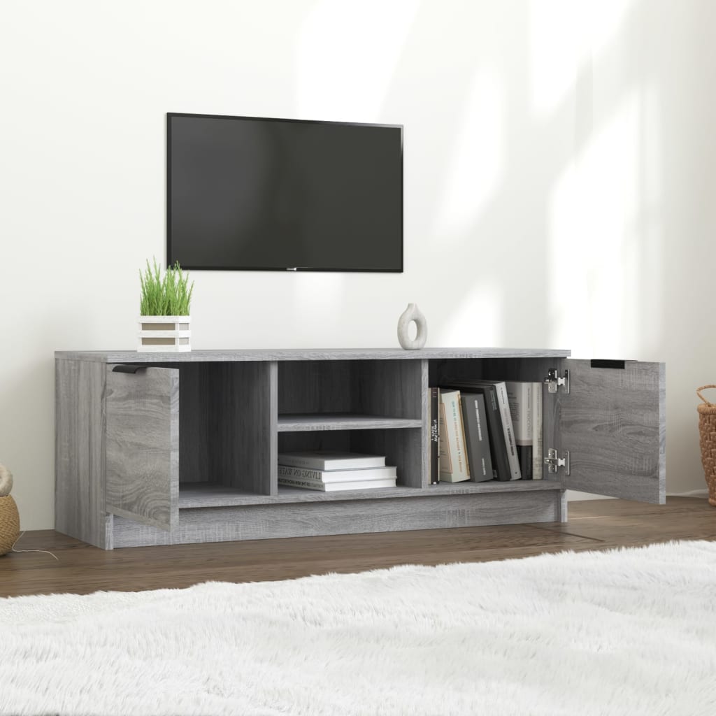 Έπιπλο Τηλεόρασης Γκρι Sonoma 102x35x36,5εκ. Επεξεργασμένο Ξύλο