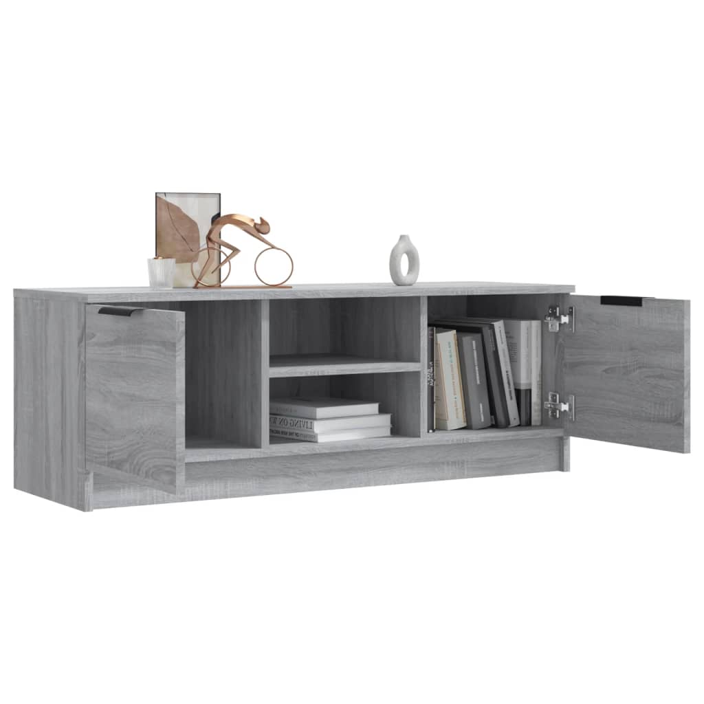 Έπιπλο Τηλεόρασης Γκρι Sonoma 102x35x36,5εκ. Επεξεργασμένο Ξύλο